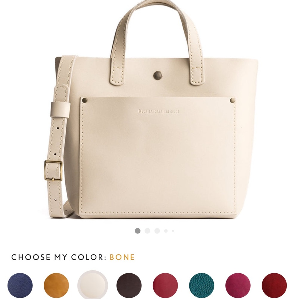 Portland Leather Mini Crossbody Leather Bag Classic Bone